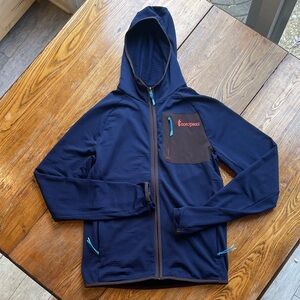 Otero Stretch Recycled-Jersey and Scuba hoodie